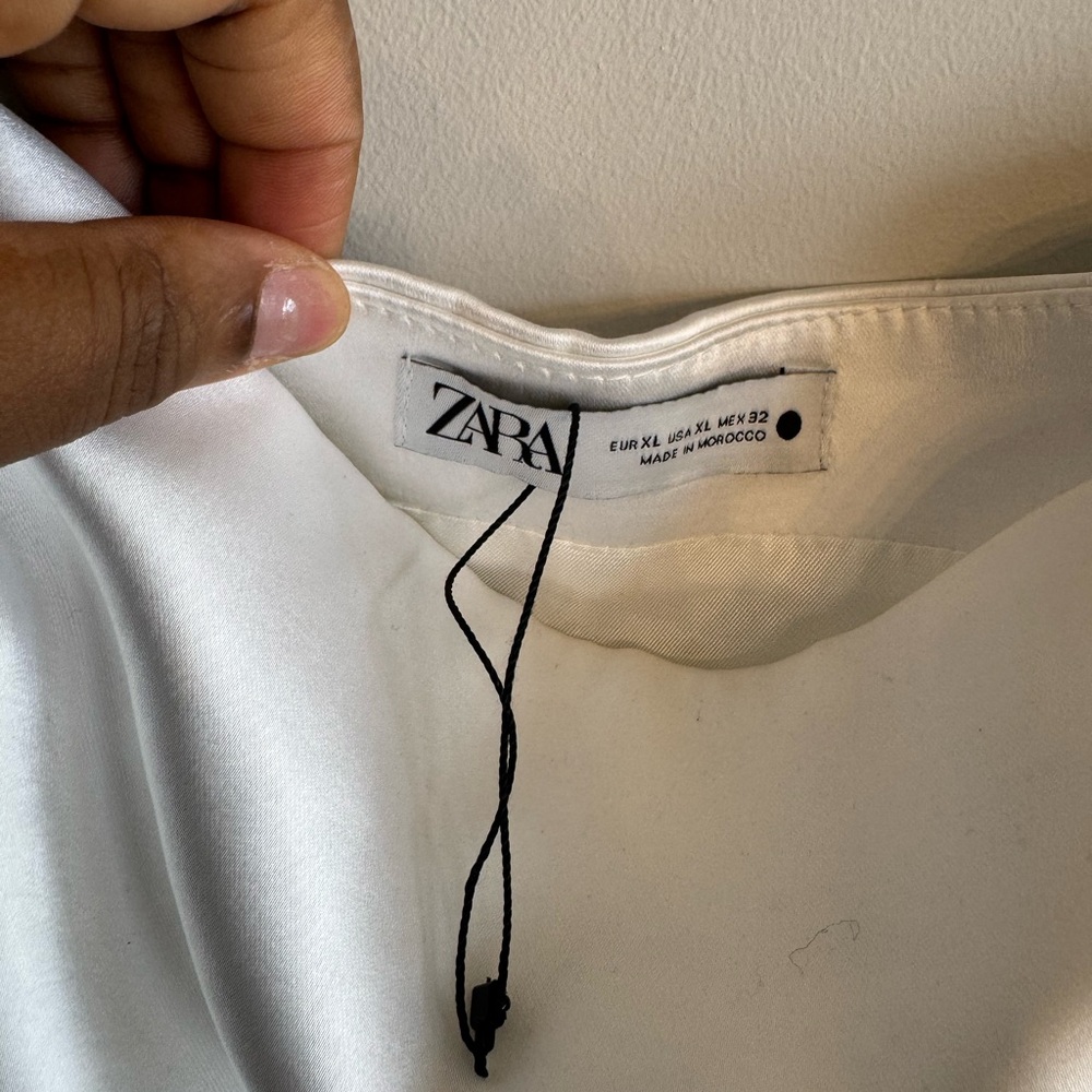 Zara Elegant White Skirt - Picture 4 of 5